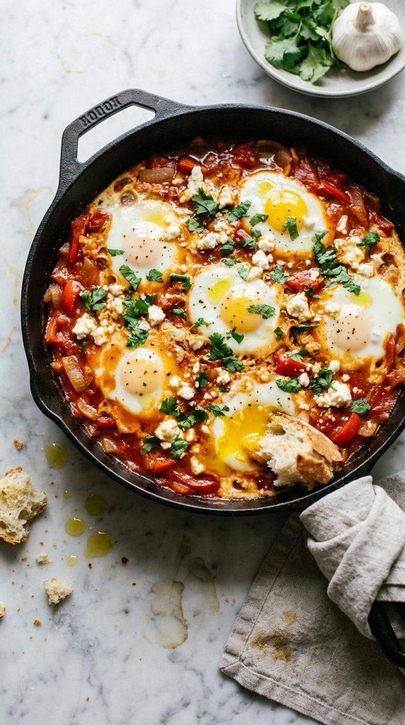 Shakshuka with Feta and Olives