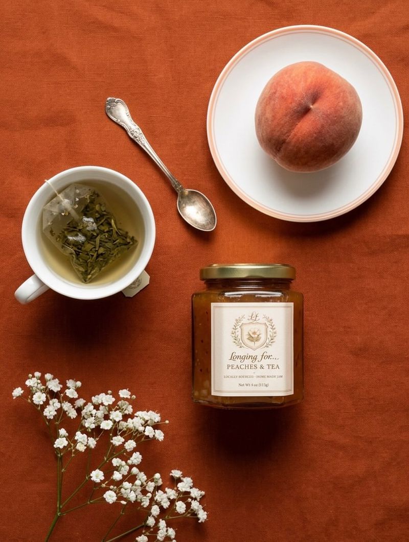 Peach Preserves on Toast