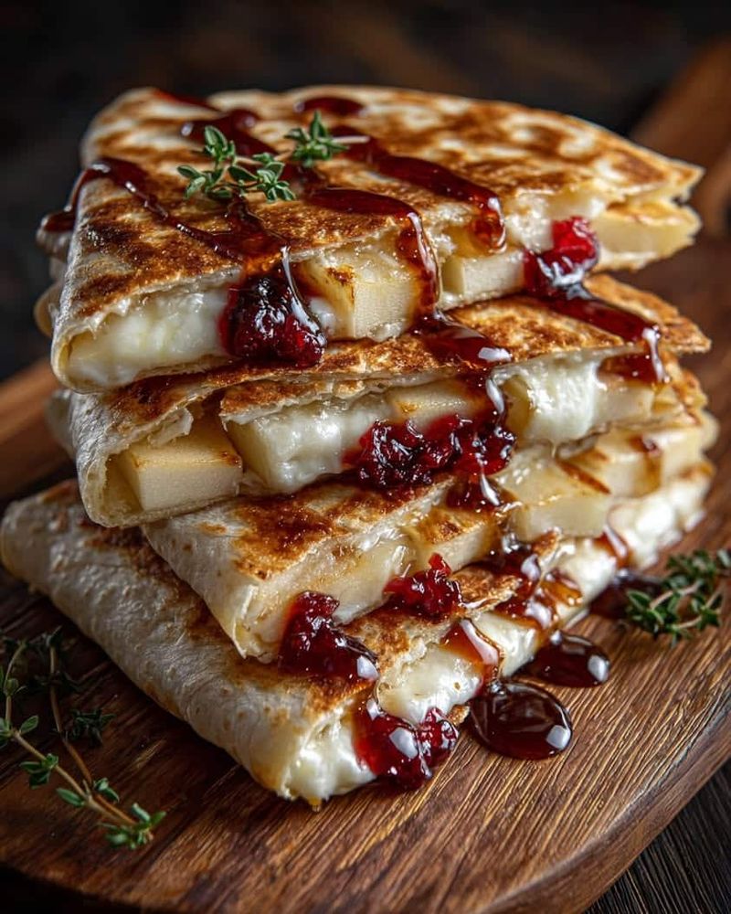 Brie and Honey Quesadilla