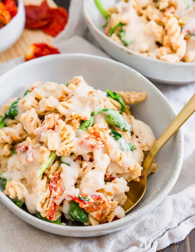 Creamy Tuscan White Bean Pasta