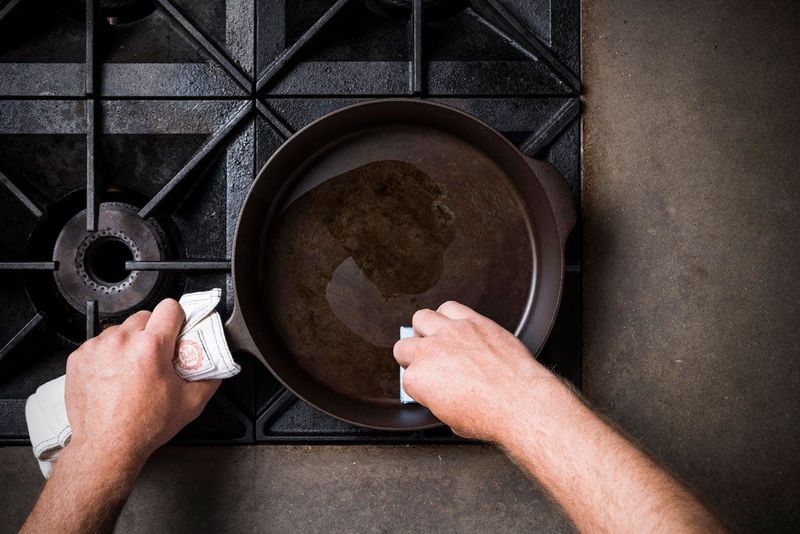 Rub Cast Iron With Oil After Every Use