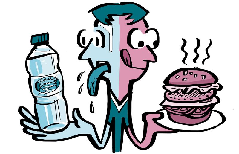 Confusing Thirst for Hunger