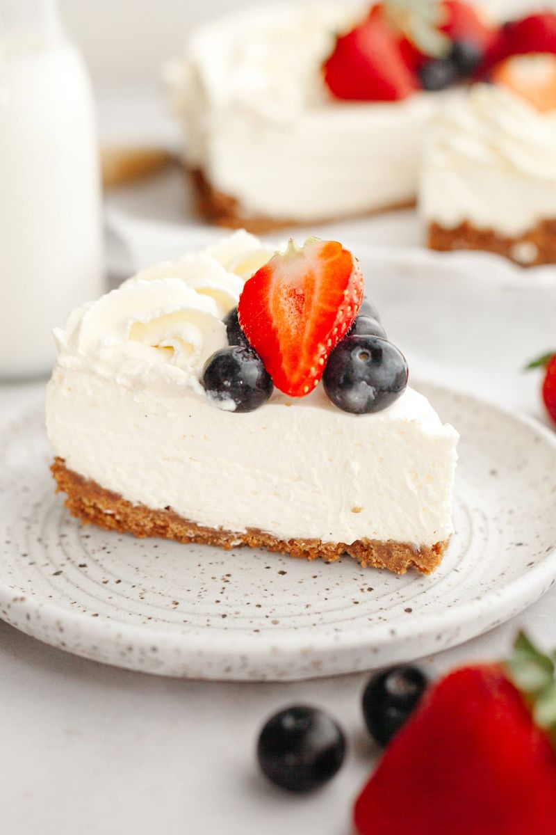 No-Bake Vanilla Cheesecake