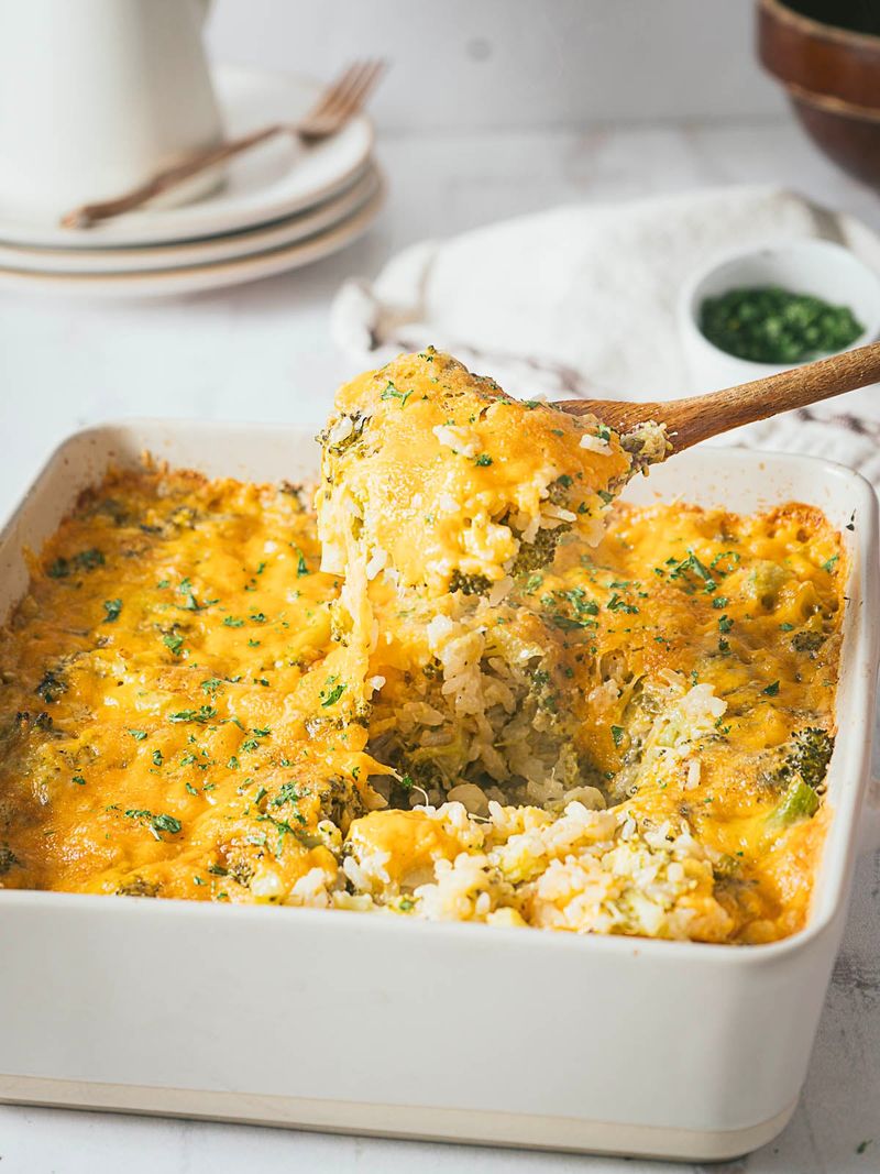 Cheesy Broccoli Rice Casserole