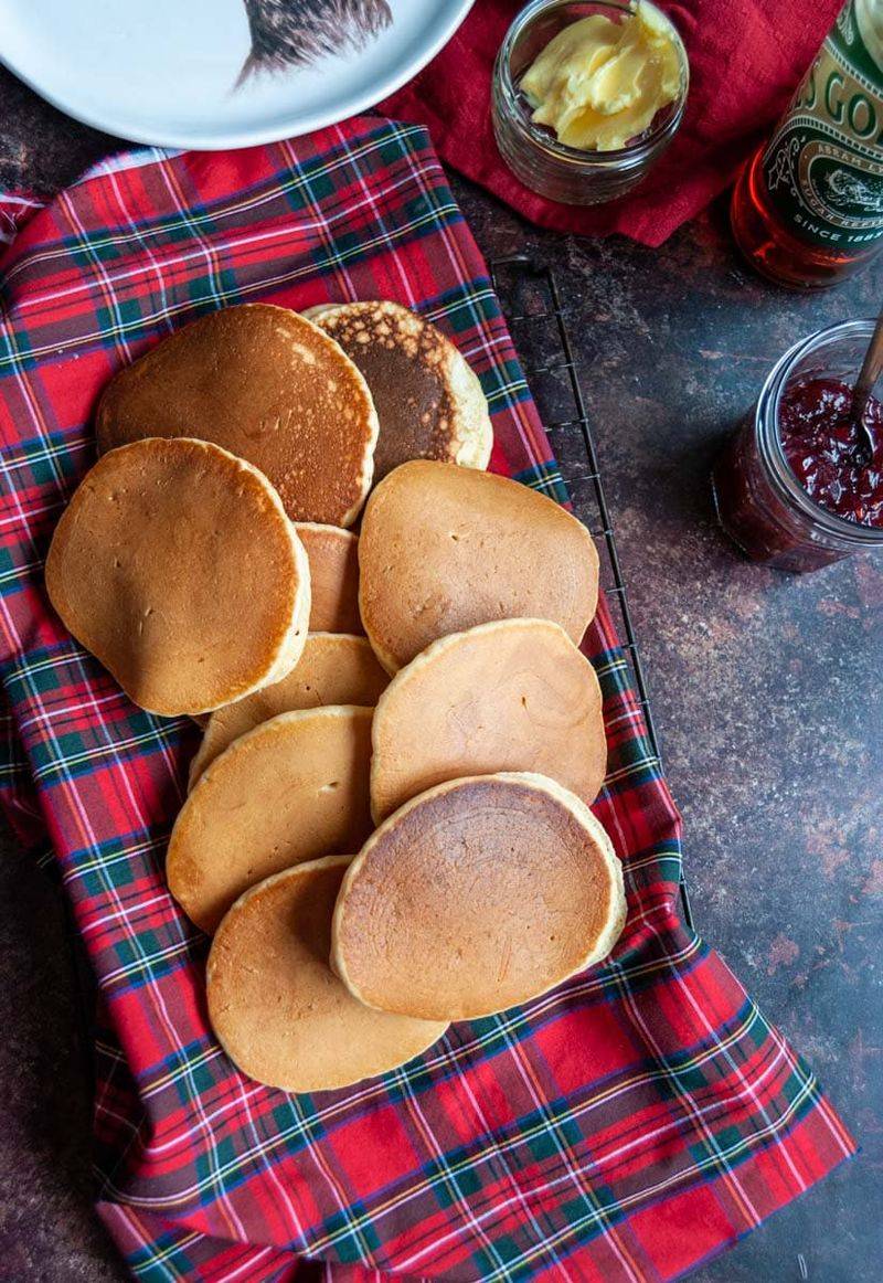 Scotland: Thick Drop Scones Pancakes