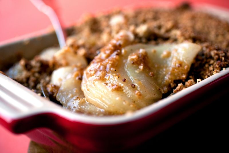 Pear and Ginger Crumble
