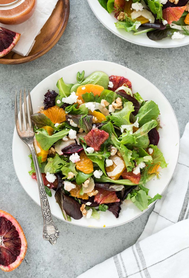 Roasted Beet and Orange Salad with Walnuts