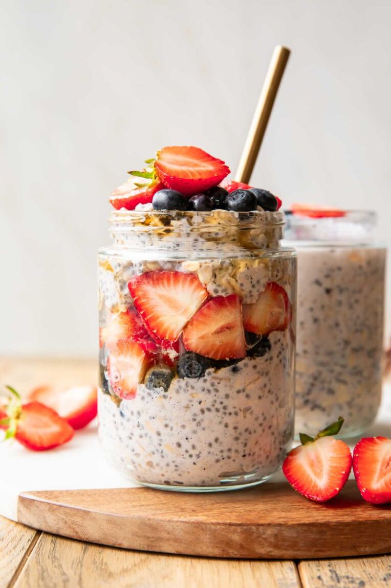 Stir Berries Into Overnight Oats