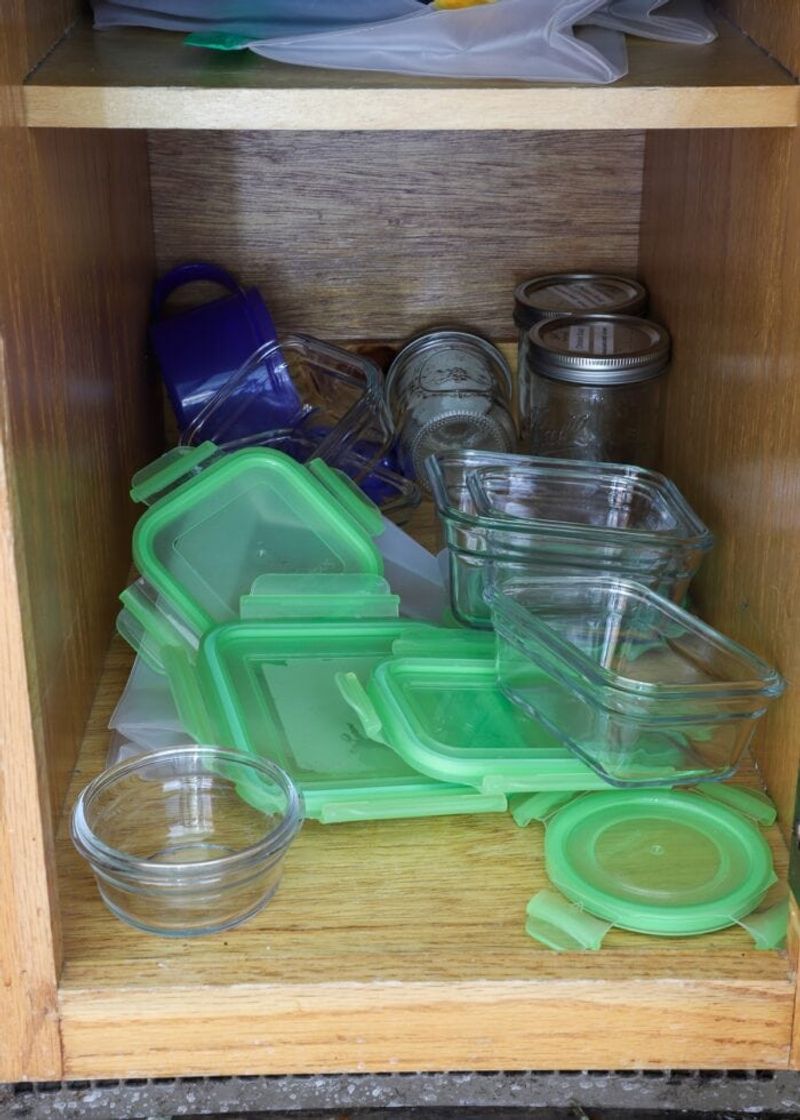 Plastic Containers with Missing Lids