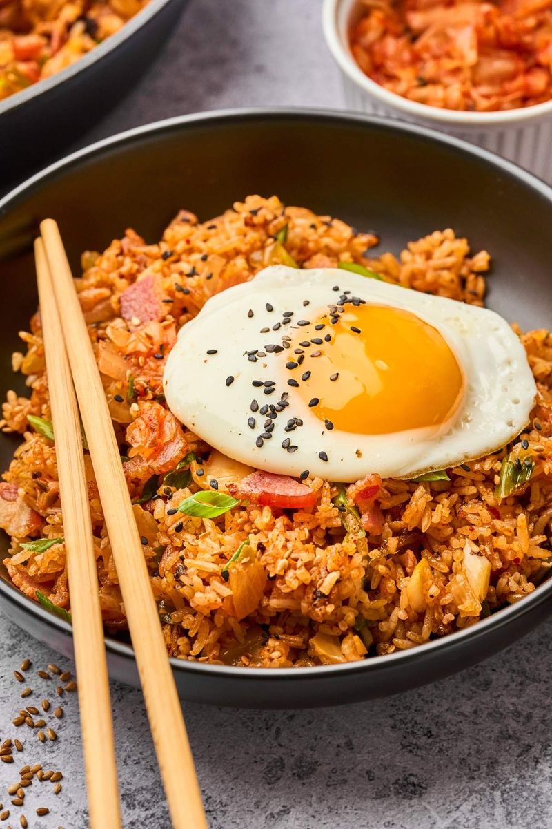 Egg Fried Rice with Kimchi