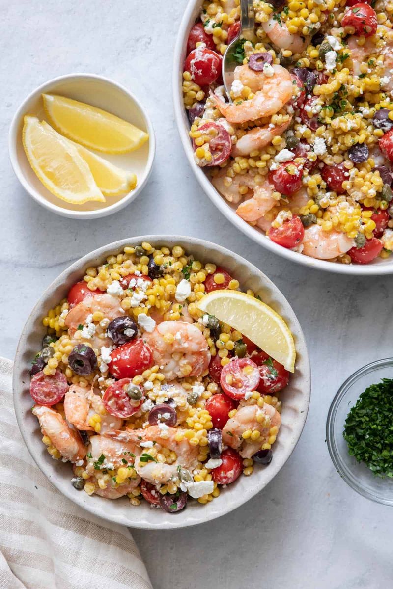 Mediterranean Shrimp And Couscous Bowl