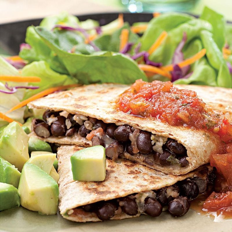 Quick Black Bean Quesadillas