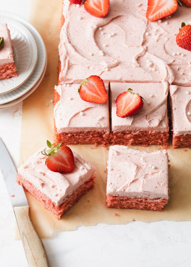 Strawberry Sheet Cake