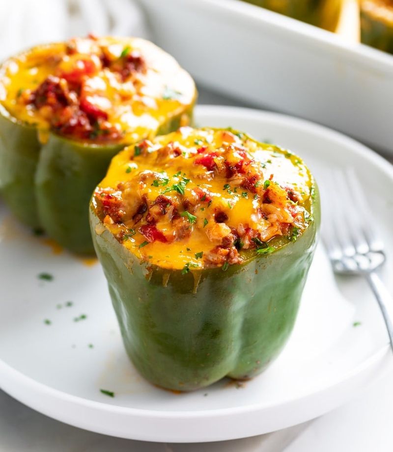 Cheesy Stuffed Bell Peppers