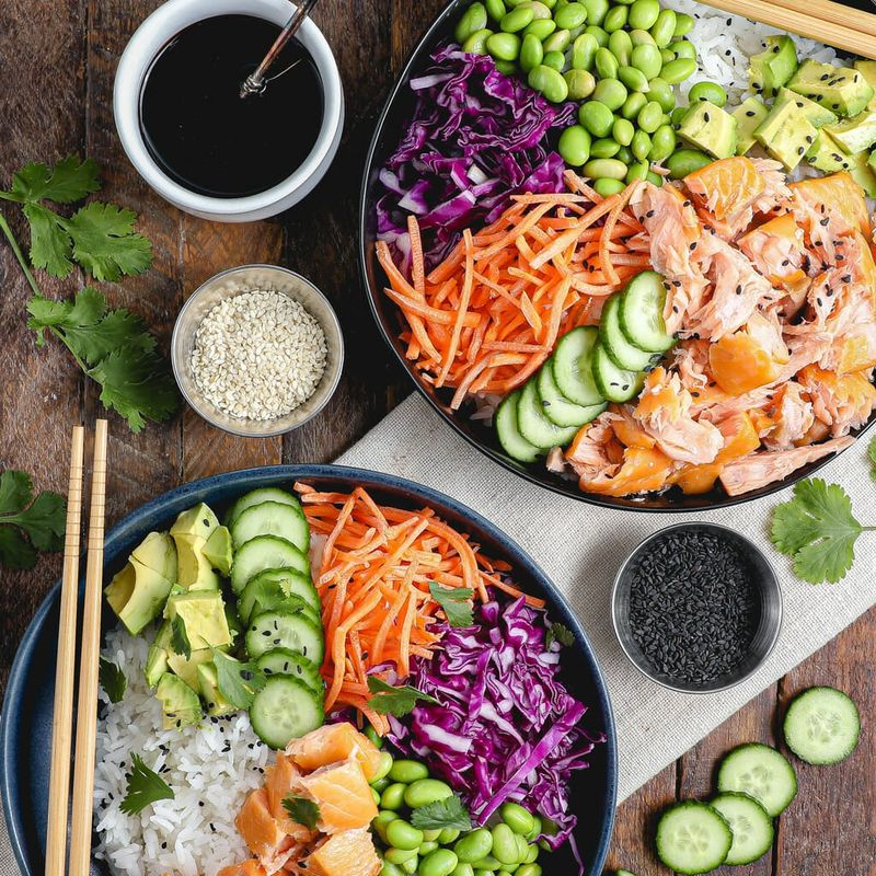 Rice Bowls With Customizable Toppings