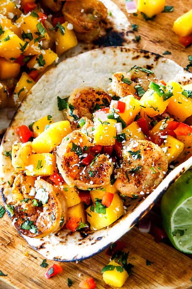 Shrimp Tacos With Mango Salsa