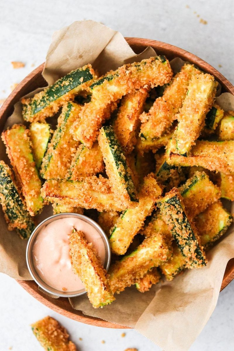 Crispy Parmesan Zucchini Fries