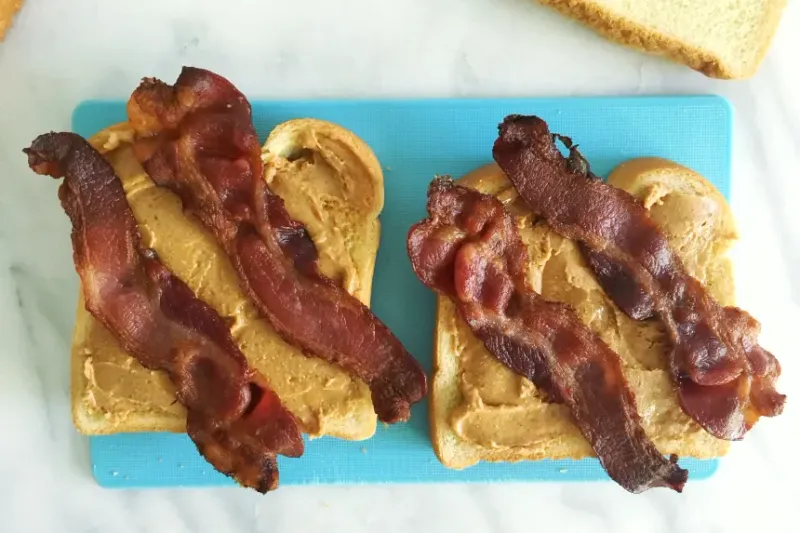 Peanut Butter on Bacon Rashers