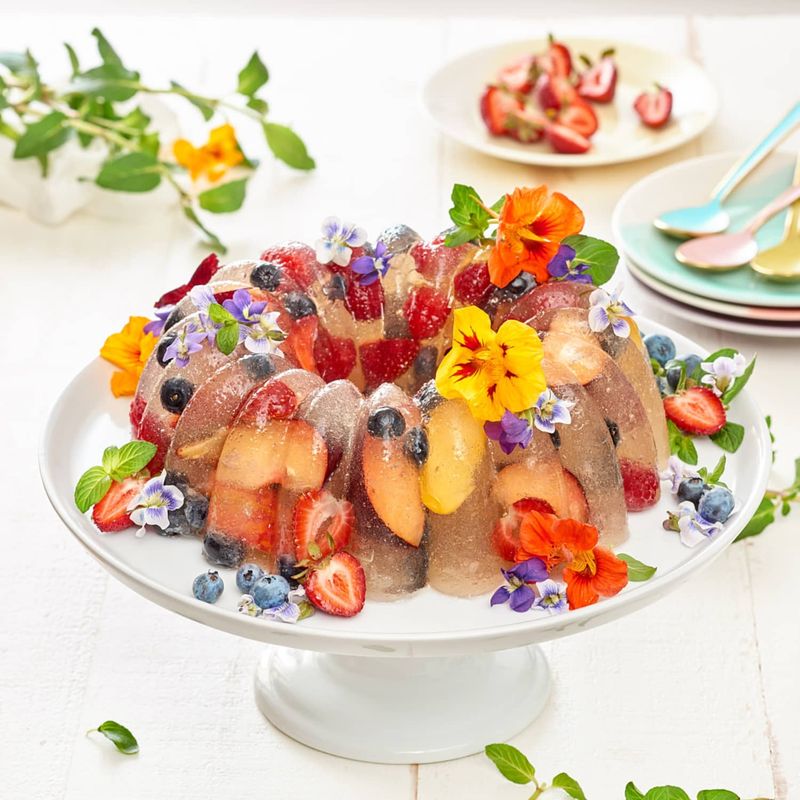 Jell-O Mold with Fruit
