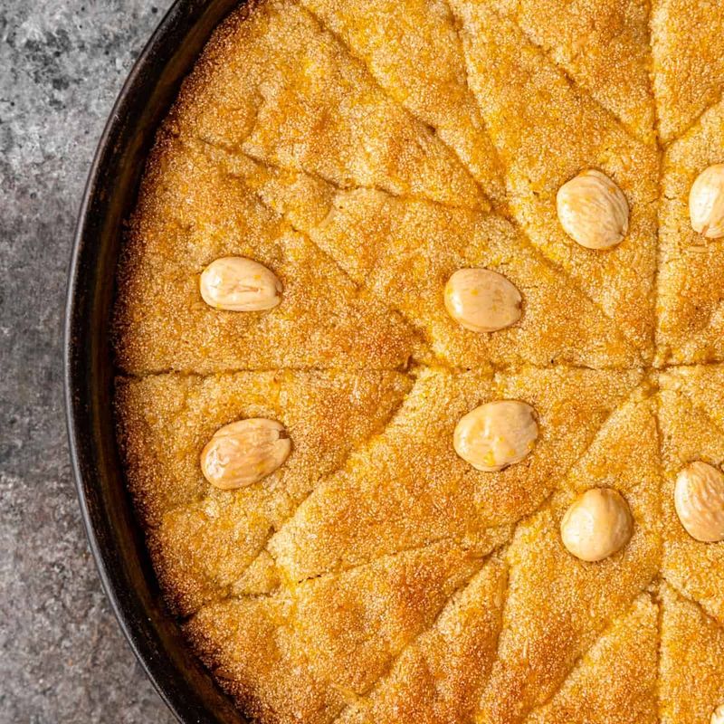 Basbousa (Egyptian Semolina Cake)