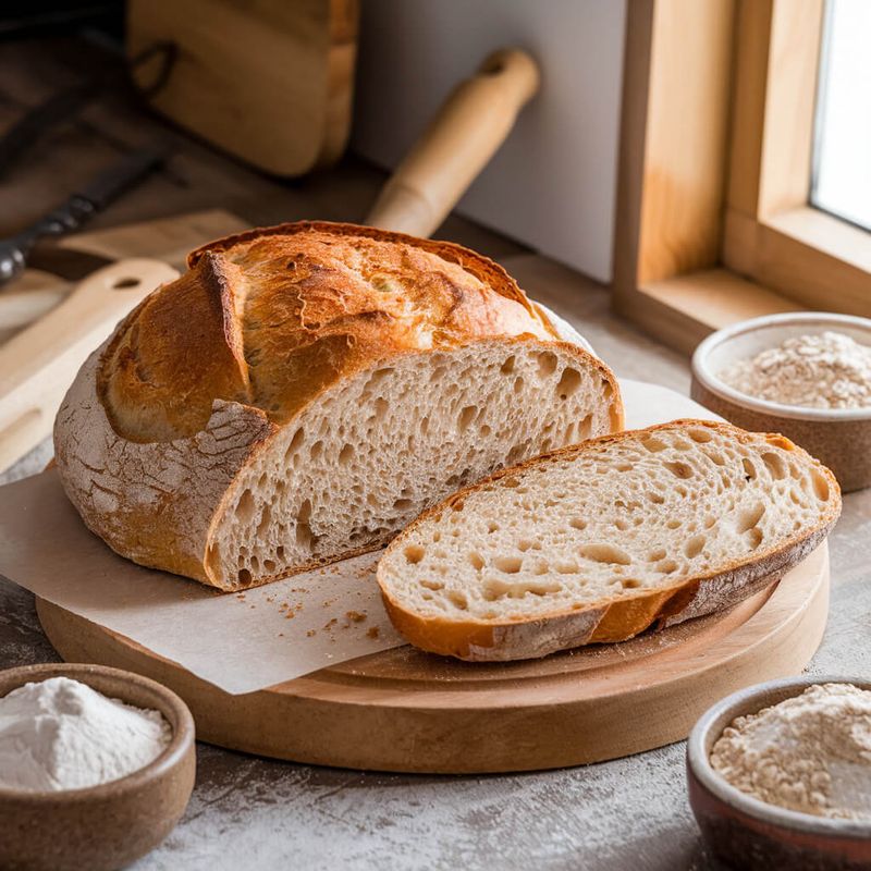 Crusty Farmhouse Sourdough Bread
