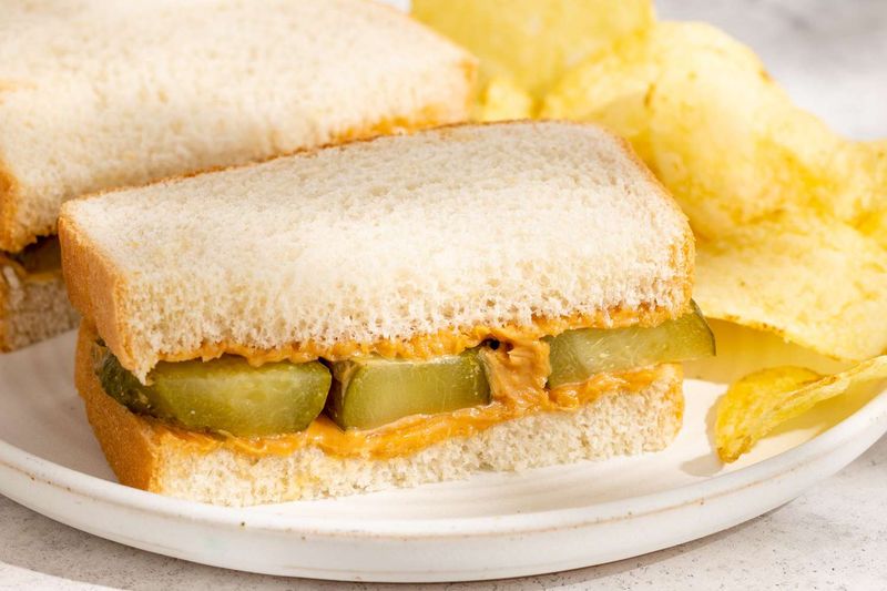 Peanut Butter and Pickle Sandwich