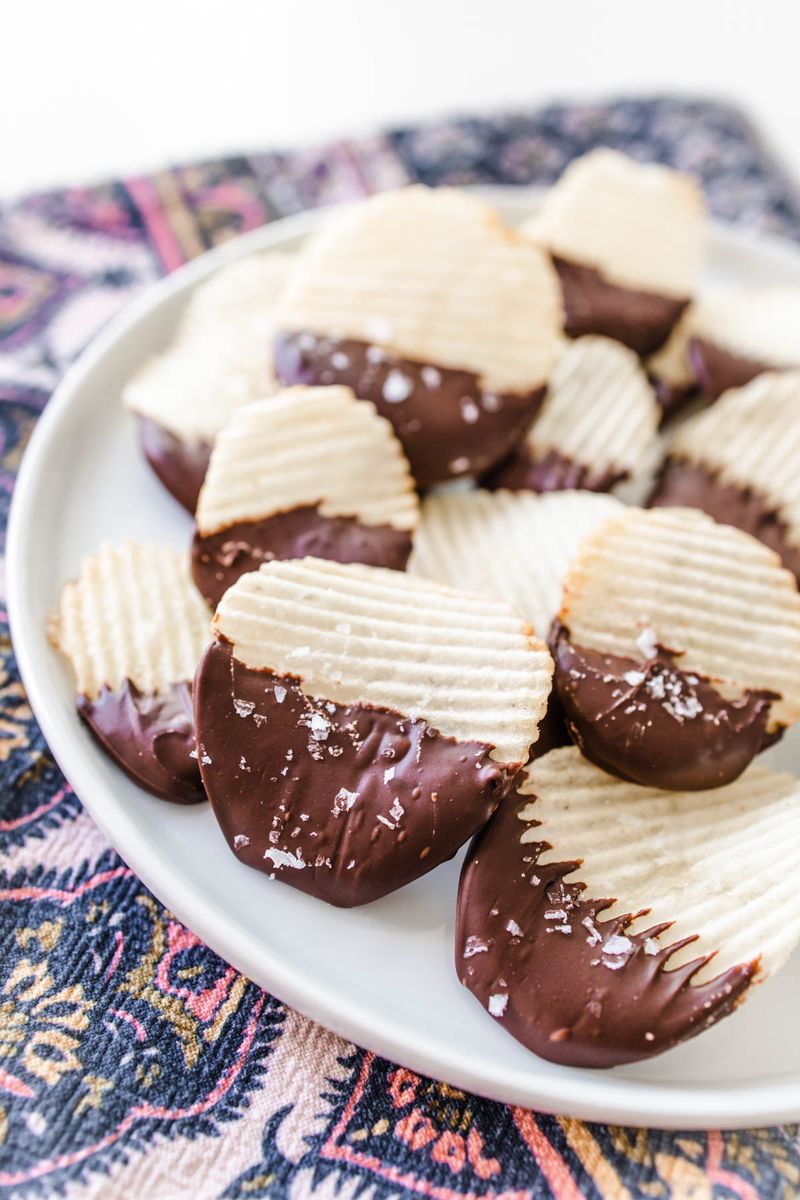 Espresso and Dark Chocolate-Covered Potato Chips