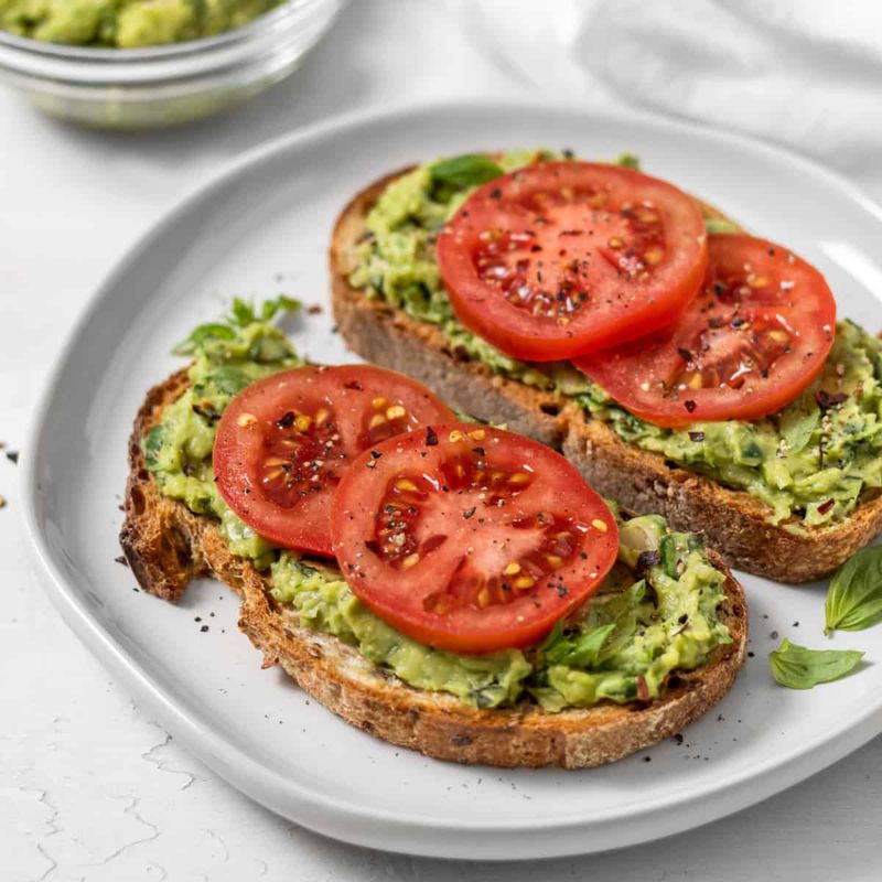 Avocado Toast with Cherry Tomatoes