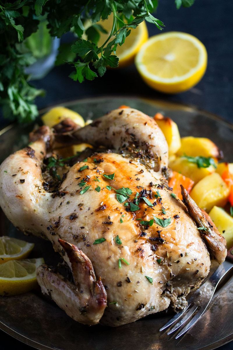 Classic Greek Lemon Herb Roasted Chicken