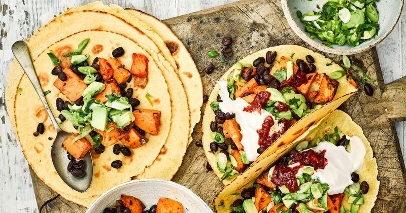 Black Bean and Sweet Potato Tacos