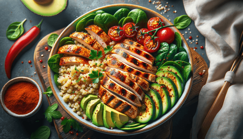 Grilled Chicken and Quinoa Power Bowl