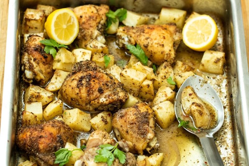 Greek Lemon Chicken (Kotopoulo Lemonato)