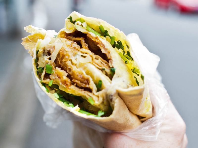 Jianbing (Chinese Savory Crepe)