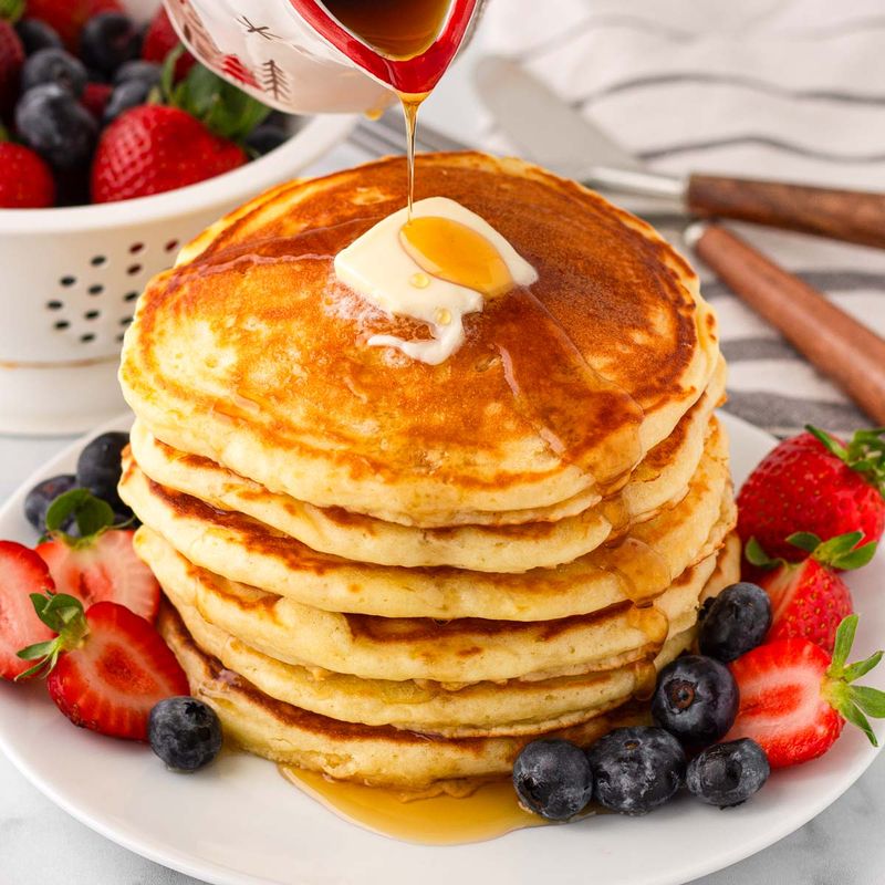 Buttermilk Pancakes with Fresh Berries