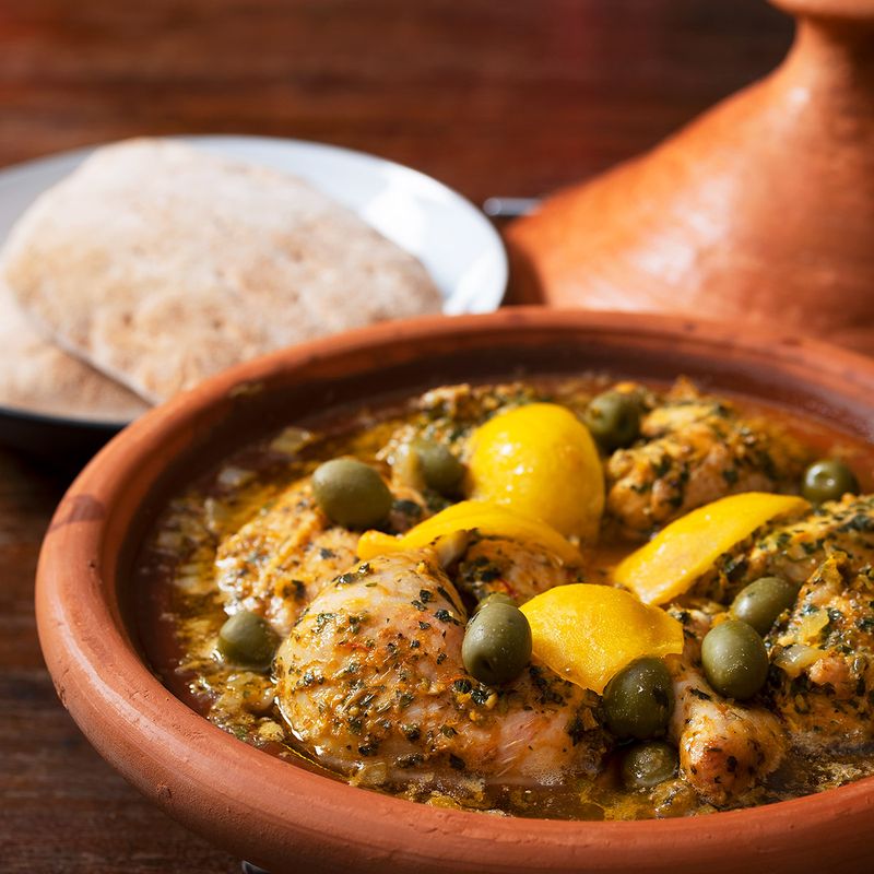 Chicken Tagine with Olives and Preserved Lemons