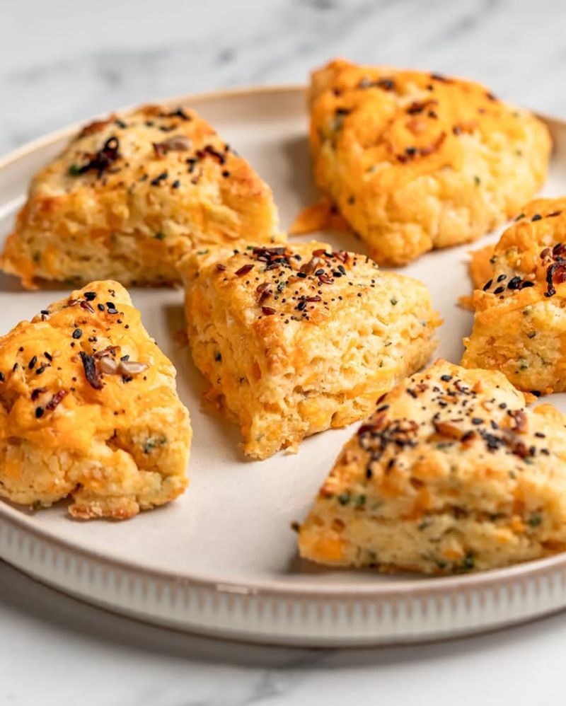Mini Cheese and Chive Scones