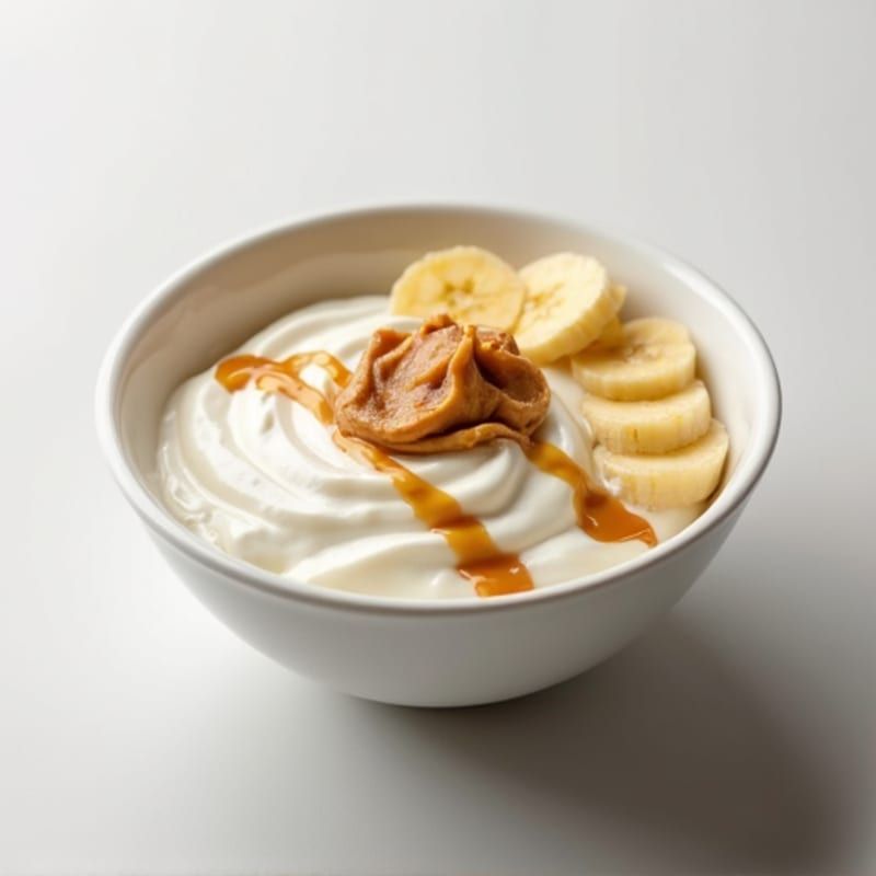 Classic Greek Yoghurt with Almond Butter and Banana