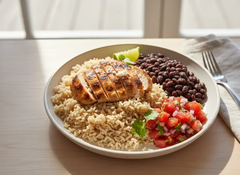 Grilled Chicken and Black Bean Bowl