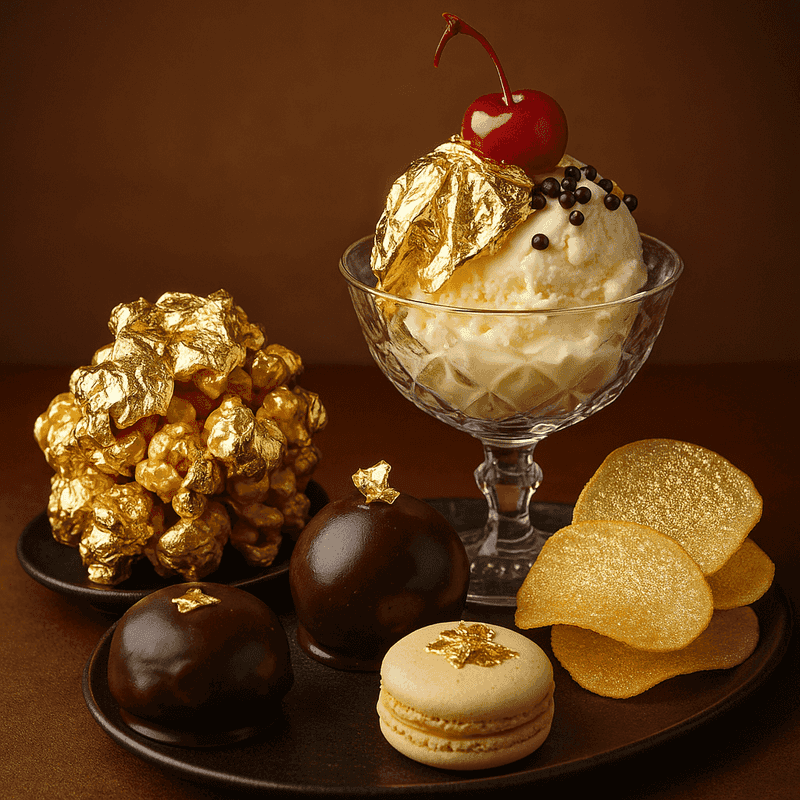 Edible Gold Leaf Snacks