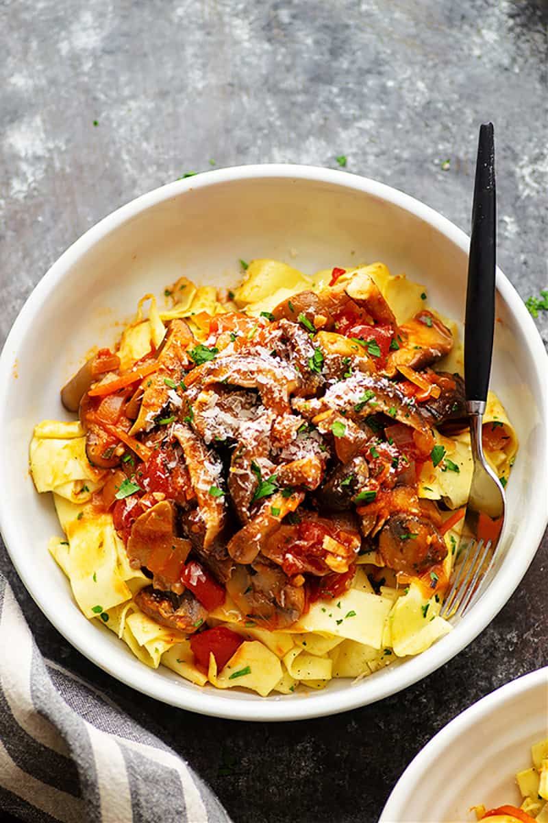 Turn Mushrooms Into a Rich Pasta Sauce