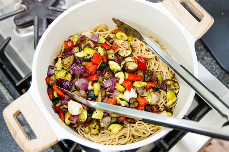 Roast Your Vegetables Before Adding Them to Pasta