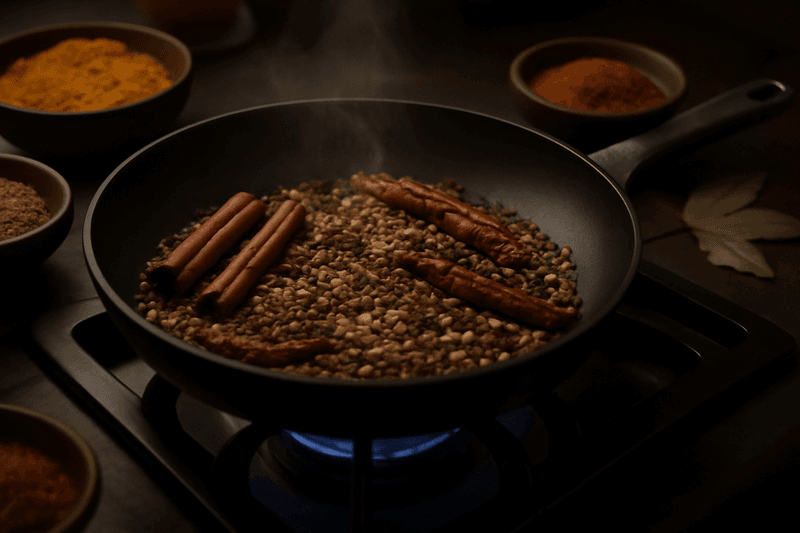 Toast Spices in a Dry Pan Before Using (Morocco-Influenced Spain and Portugal)