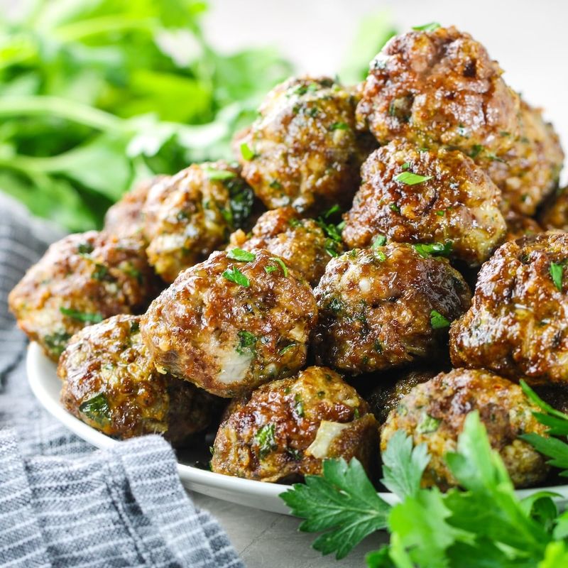 Keto Air-Fryer Meatballs