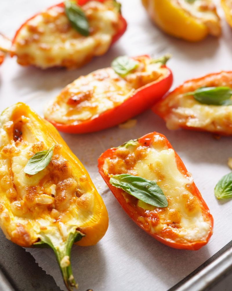 Cheesy Stuffed Mini Peppers