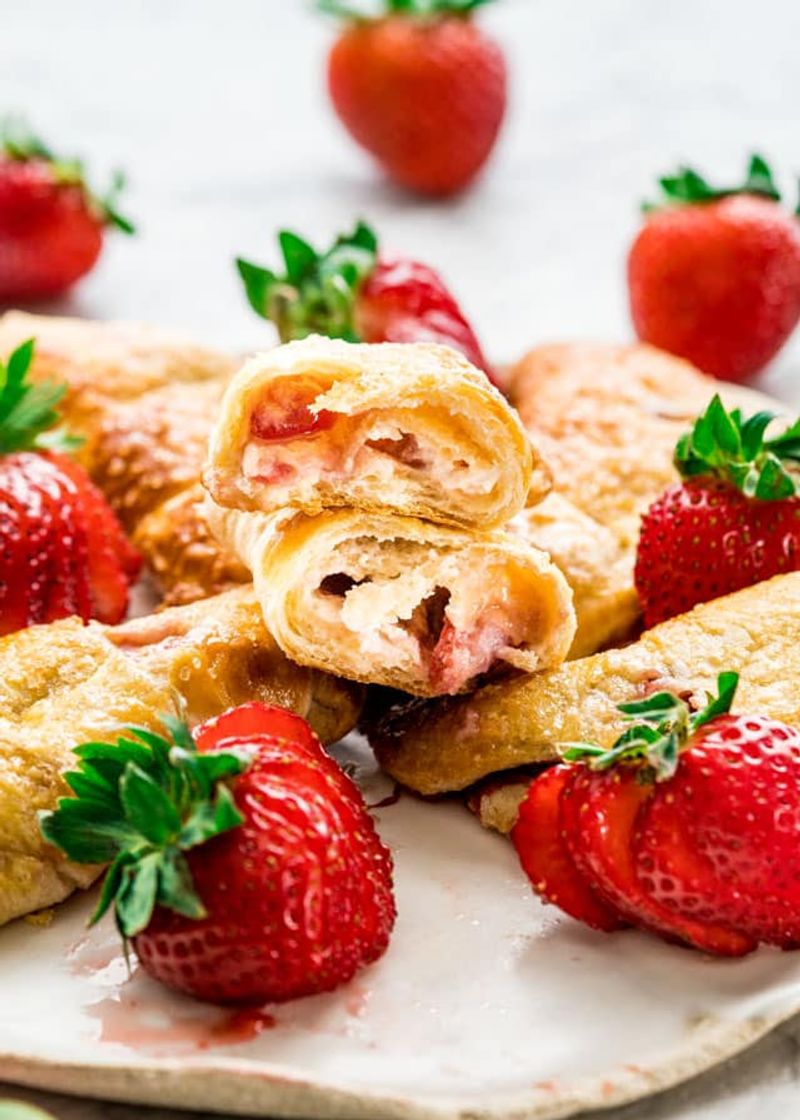 Strawberry Cream Cheese Croissants