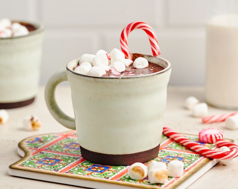 Hot Cocoa Cups with Marshmallow Topping