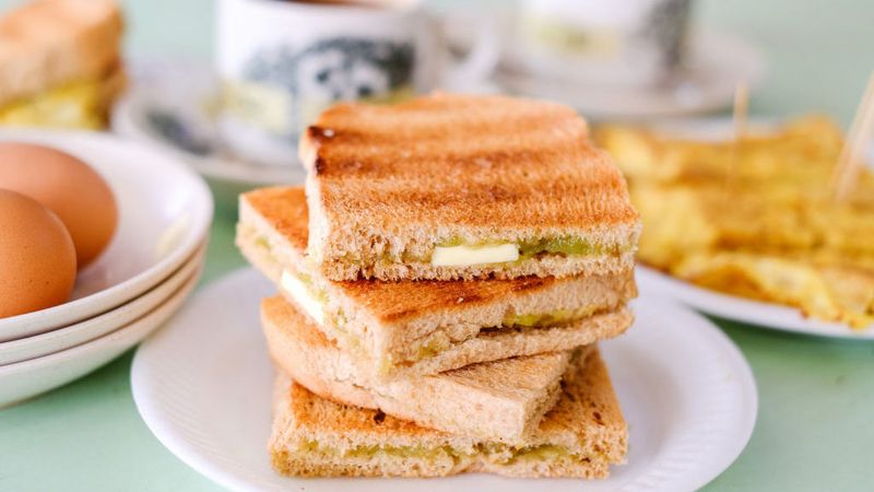 Durian Kaya Toast (Southeast Asia)