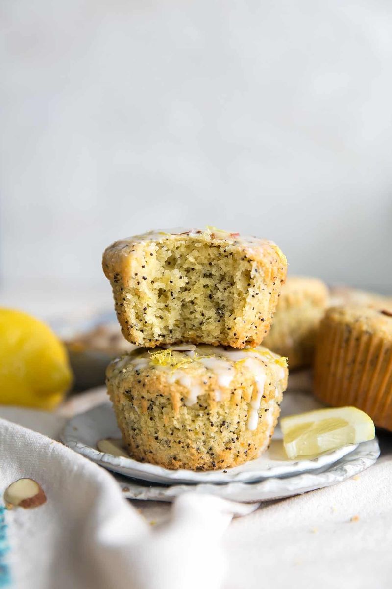 Almond Flour Lemon Poppy Seed Muffins