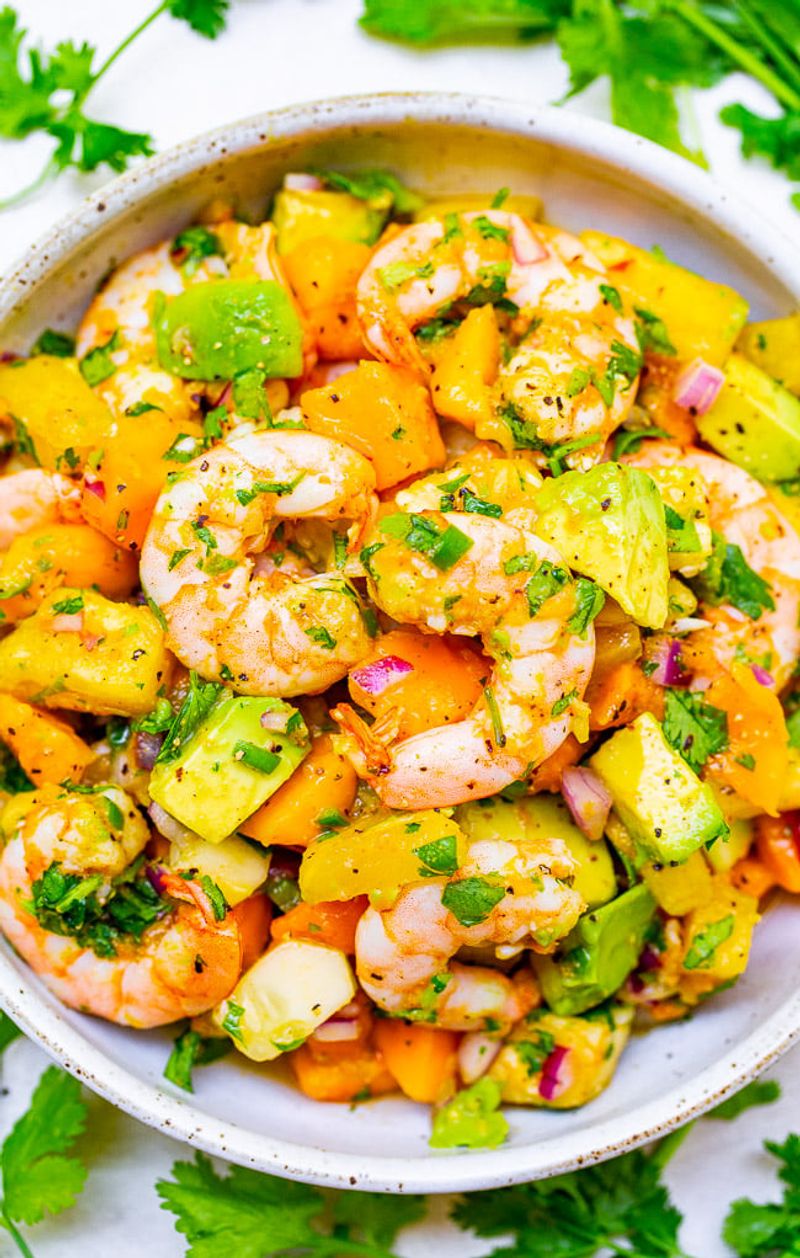 Shrimp and Mango Salad with Coconut Lime Dressing