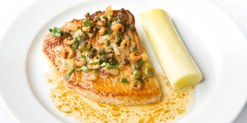 Poached Skate Wing with Brown Butter (East Anglia)